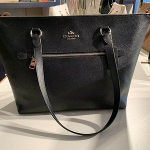 New Coach Black Leather Tote 79608
